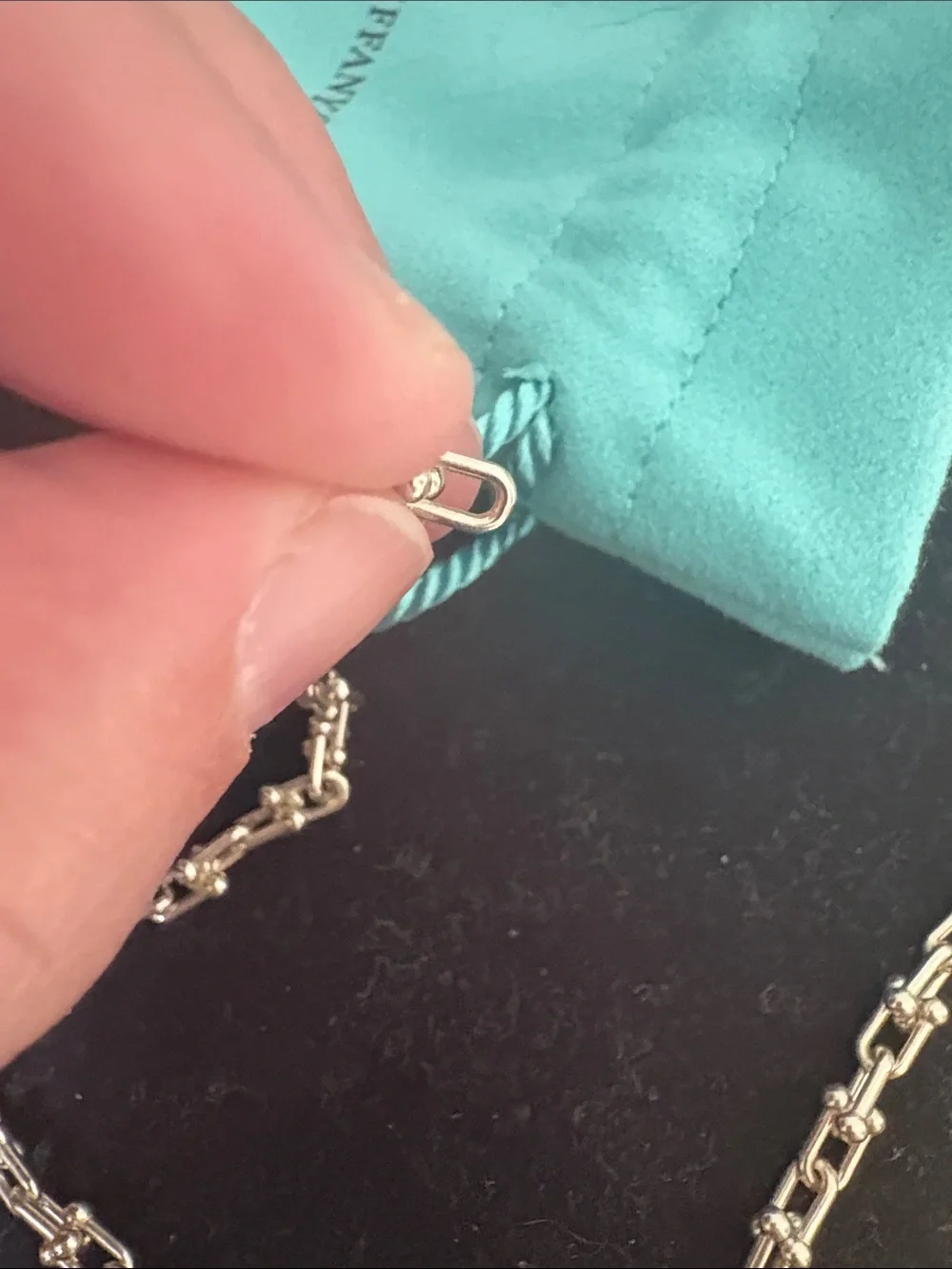 Gently used Tiffany Micro Link Hardwear bracelet - silver 7.5”